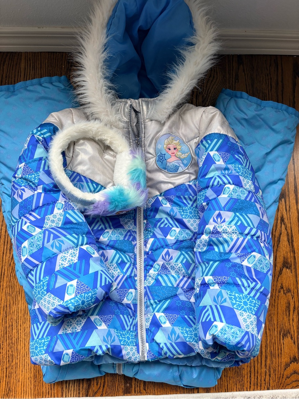 Disney Frozen snow bib set 5T